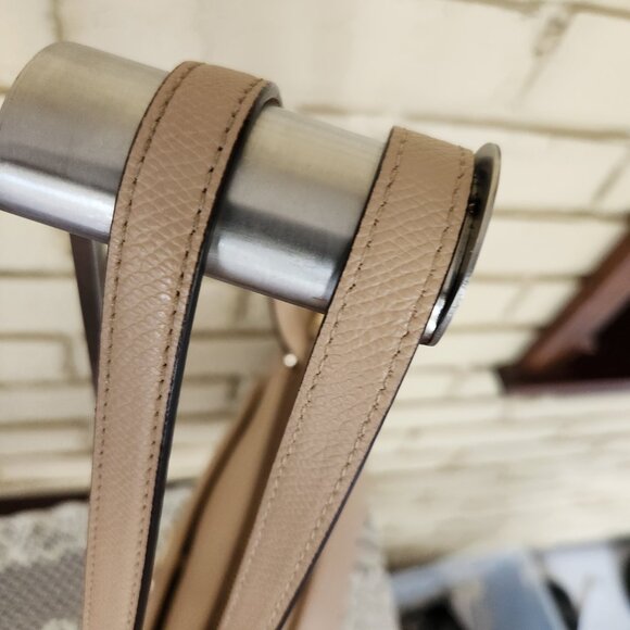 Euc Coach Light Tan Leather Shouder Bag Tote Purse - Picture 5 of 14